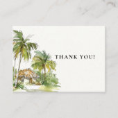 Carte De Placement Merci de destination tropicale (Devant)