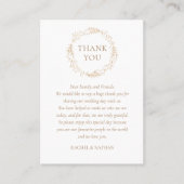 Carte De Placement Merci Mariage moderne Laurel Garland (Devant)