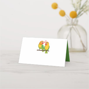 Carte De Placement Merci vert Mariage Inséparable mignon