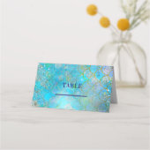 Carte De Placement Mermaid Iridescente Pearl Shimmer fête d'anniversa (Devant)