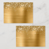 Carte De Placement Mighty brillant feuille d'or vierge (Devant / Derrière)