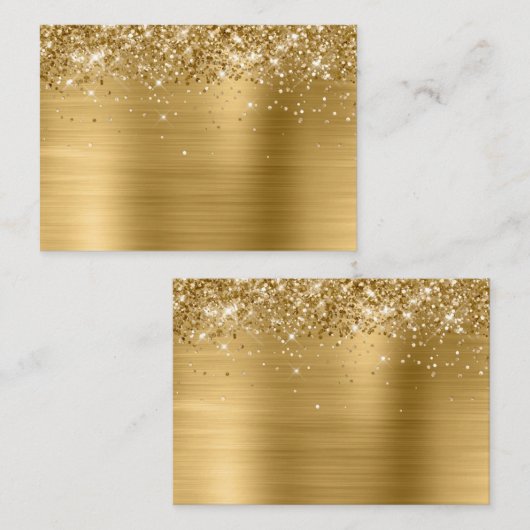 Carte De Placement Mighty brillant feuille d'or vierge (Devant / Derrière)