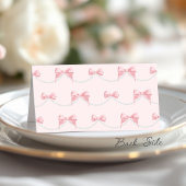Carte De Placement Mignonne Mariage Rose et Perles Moderne Shower de