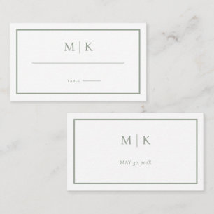 Carte De Placement Minimal et chic Appartement mariage