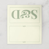 Carte De Placement Minimal Modern Editable Wedding (Extérieur déplié)