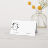 Carte De Placement Minimal Monogram Event Card (Devant)