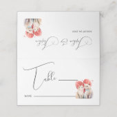 Carte De Placement Minimalisme avec un Mariage de chats (Extérieur déplié)