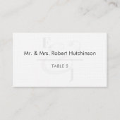 Carte De Placement Minimalist Ampersand Wedding | Flat Table Seating (Devant)