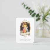 Carte De Placement Miséricorde divine Baptême Prière du Souvenir (Debout devant)