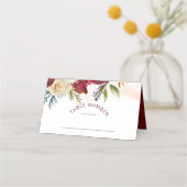 Carte De Placement Mistletoe Manor Chic Siège Mariage Numéro de table (Devant)