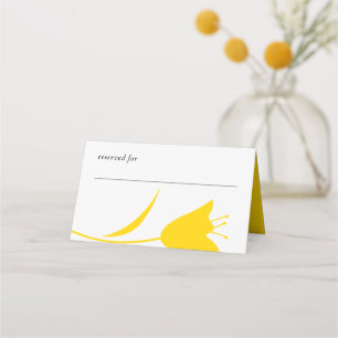 CARTE DE PLACEMENT MOD JAUNE MARIAGE TULIP