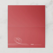 Carte De Placement Mod Loopy Coeur Abstrait Love Lines Mariage (Extérieur déplié)