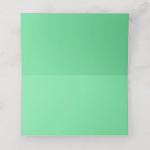 Carte De Placement Modèle damassé or sur vert (Intérieur déplié)