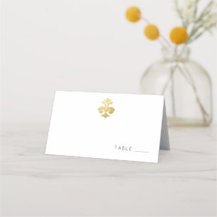 Carte De Placement Modèle Golden Fleur de Lis Damask