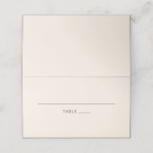 Carte De Placement Modern Bold Typography Earthy Brown Cream Wedding (Extérieur déplié)