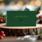 Carte De Placement Modern Christmas Place Card | Holiday Luxe Collect
