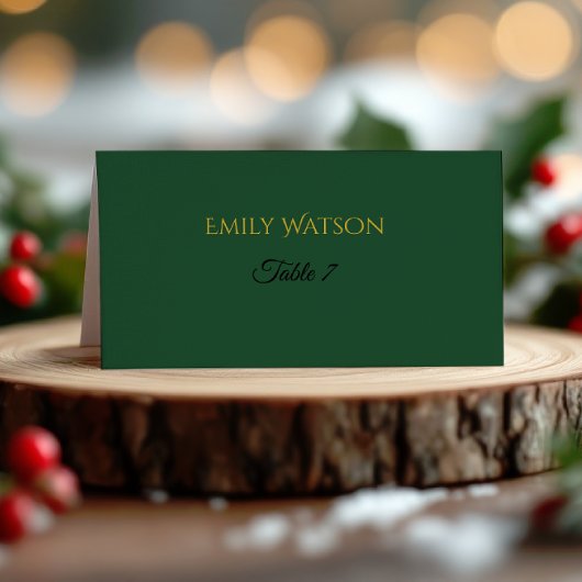 Carte De Placement Modern Christmas Place Card | Holiday Luxe Collect