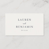 Carte De Placement Modern Gray Stripes (Dos)