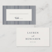 Carte De Placement Modern Gray Stripes (Devant / Derrière)