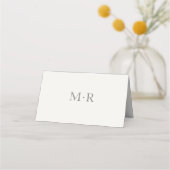 Carte De Placement Modern Minimal Intimate Wedding Table Number (Dos)