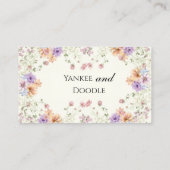 Carte De Placement Modern wildflowers spring wedding (Dos)