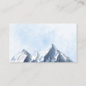 Carte De Placement Modern Winter Mountain Pattern Wedding (Dos)