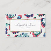 Carte De Placement Moderne classique abstrait fleuri site web Insérer (Dos)