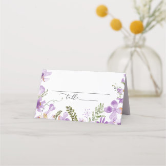 Carte De Placement Moderne Simple Floral Numéro de table Plaques