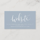 Carte De Placement Moderne Simple Script Mariage site web Insérer une (Devant)