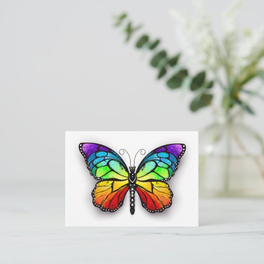 Carte De Placement Monarque papillon arc-en-ciel (Debout devant)