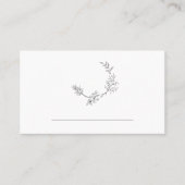 Carte De Placement Monogramme à couronne florale classique Mariage pl (Devant)
