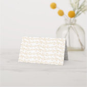 Carte De Placement Monogramme classique Gold Crest Elégant mariage in (Dos)