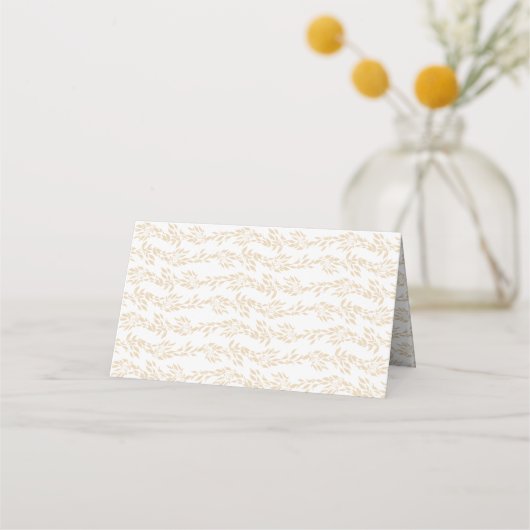 Carte De Placement Monogramme classique Gold Crest Elégant mariage in (Dos)