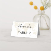 Carte De Placement Monogramme destination voyage thème mariage (Devant)