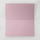 Carte De Placement Monogramme Dusty Rose Table Place Card (Intérieur déplié)