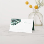 Carte De Placement Monstère à feuilles tropicales en option Info Hash (Devant)