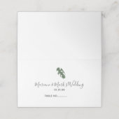 Carte De Placement Monstère tropicale Feuilles Grunge Illustration Ve (Extérieur déplié)