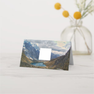 Carte De Placement Montagnes alpines pittoresques photo