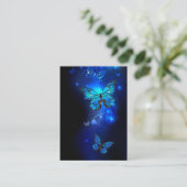 Carte De Placement Morpho Butterfly in the Dark Background (Debout devant)