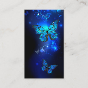 Carte De Placement Morpho Butterfly in the Dark Background