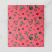 Carte De Placement Motif Framboise (Extérieur déplié)