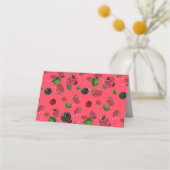 Carte De Placement Motif Framboise (Dos)