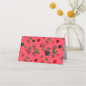 Carte De Placement Motif Framboise (Devant)