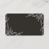 Carte De Placement Motif molle Feuille Noire Thanksgiving plat (Devant)
