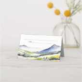 Carte De Placement Moyenne Pays Printemps Floral Paysage Mariage dans (Dos)