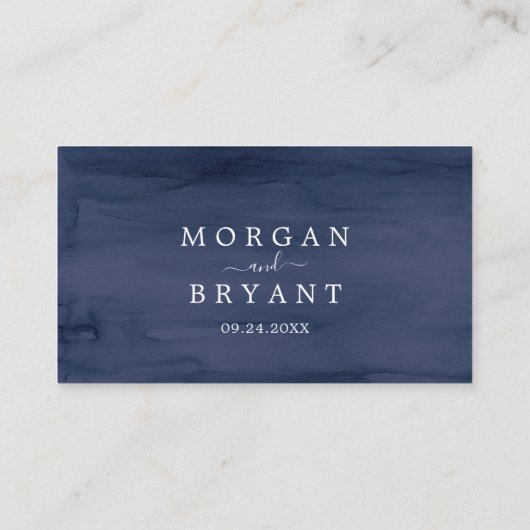 Carte De Placement Nautique moderne | Mariage plat verdoyant (Dos)