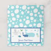 Carte De Placement Nautique Sous Le Baby shower De Mer (Extérieur déplié)