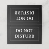 Carte De Placement NE PAS DÉRANGER | 4" x 3,5" Plié (Extérieur déplié)