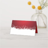 Carte De Placement Neige hiver moderne | Fêtes (Devant)