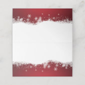 Carte De Placement Neige hiver moderne | Fêtes (Extérieur déplié)